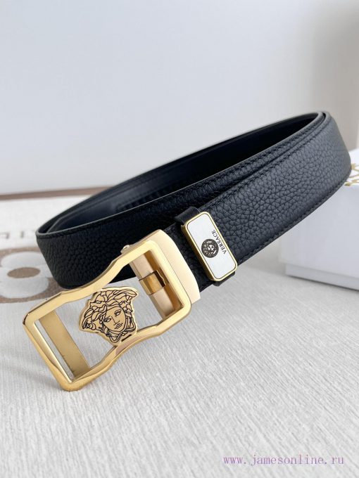 Versace Versace. ️ Belt and belt automatic beltAutomatic belt, classic head buckle made of p 7euedinv - Image 2