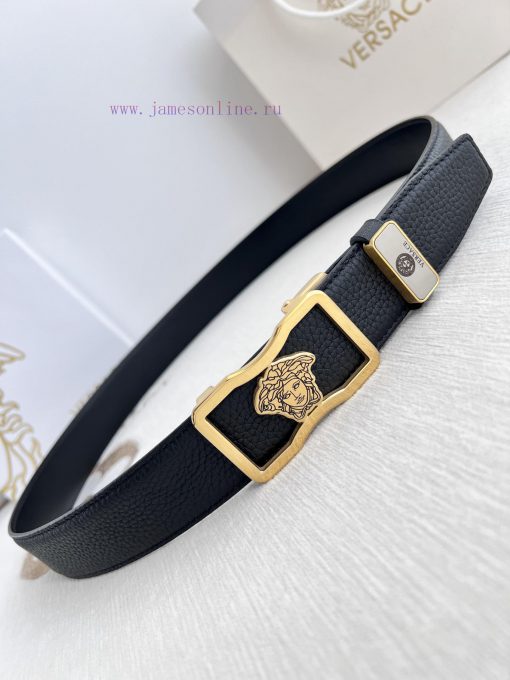 Versace Versace. ️ Belt and belt automatic beltAutomatic belt, classic head buckle made of p 7euedinv - Image 4