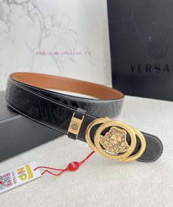 Versace. Versace Belt and BeltsHanging buckle, classic human head made of pure steel materia k5svoeik