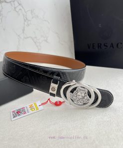 Versace. Versace Belt and BeltsHanging buckle, classic human head made of pure steel materia al37i3h1