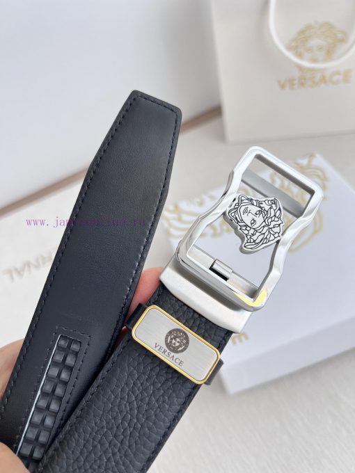 Versace Versace. ️ Belt and belt automatic beltAutomatic belt, classic head buckle made of p thbws844 - Image 7