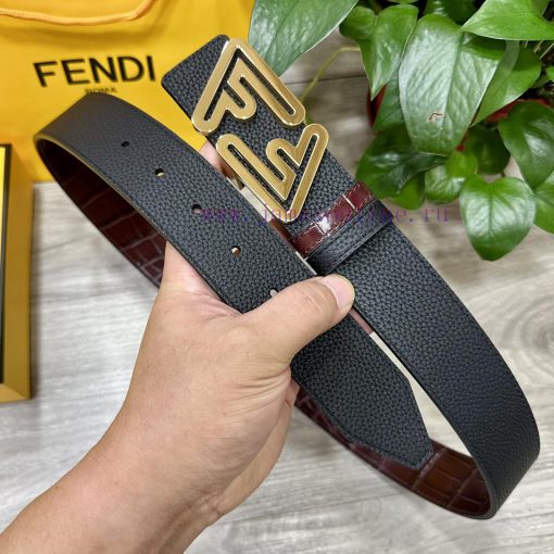 FENDL 40MM wide double-sided original calf leather with a single ruthenium palladium plated 1lkmdt6z - Image 3