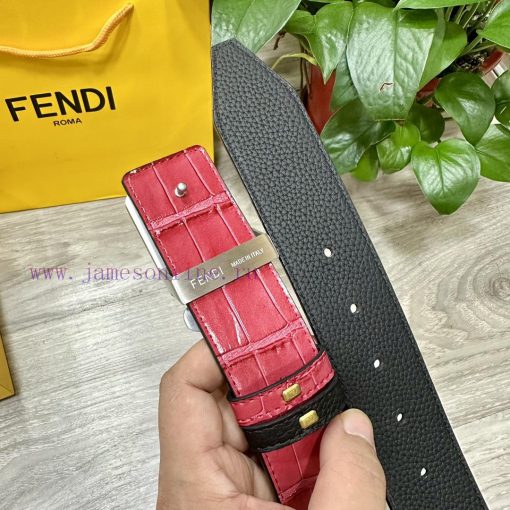 FENDL 40MM wide double-sided original calf leather with a single ruthenium palladium plated mag8jdjf - Image 6