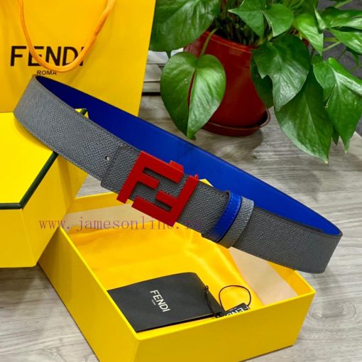 FENDL 40MM wide double-sided original calf leather with a single ruthenium palladium plated vj42acza - Image 8