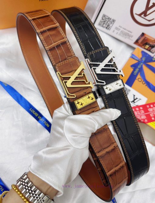 Belt LV Louis ReproductionThe waistband is made of 100% cowhide, ensuring a three-dimensiona ch1pqlp1 - Image 2