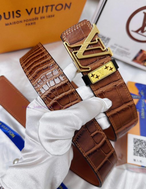 Belt LV Louis ReproductionThe waistband is made of 100% cowhide, ensuring a three-dimensiona gvvw7fz8 - Image 4