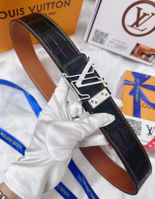 Belt LV Louis ReproductionThe waistband is made of 100% cowhide, ensuring a three-dimensiona ch1pqlp1 - Image 7
