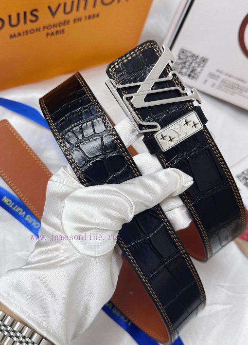 Belt LV Louis ReproductionThe waistband is made of 100% cowhide, ensuring a three-dimensiona 1adin9zz - Image 4