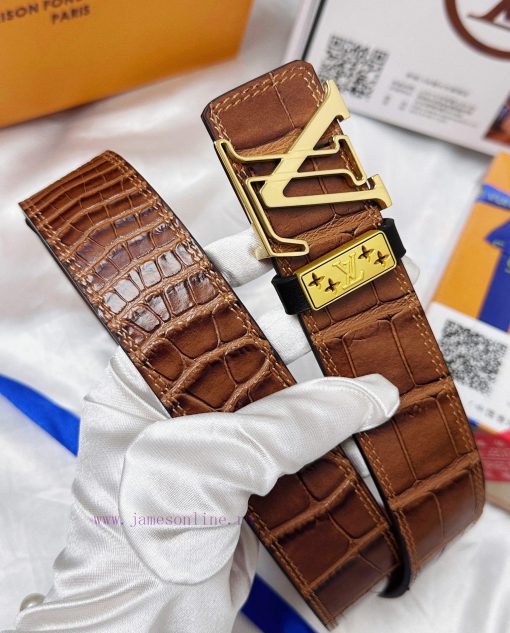 Belt LV Louis ReproductionThe waistband is made of 100% cowhide, ensuring a three-dimensiona gvvw7fz8 - Image 7