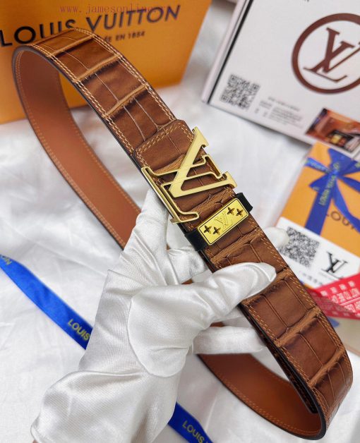 Belt LV Louis ReproductionThe waistband is made of 100% cowhide, ensuring a three-dimensiona ch1pqlp1 - Image 8