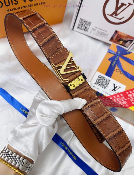 Belt LV Louis ReproductionThe waistband is made of 100% cowhide, ensuring a three-dimensiona gvvw7fz8 - Image 9