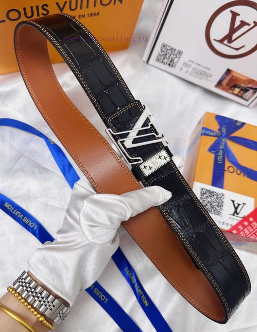 Belt LV Louis ReproductionThe waistband is made of 100% cowhide, ensuring a three-dimensiona 1adin9zz - Image 9
