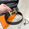 Hermes. HermesFull set of men's genuine leather waist belt with a width of 3.8cm. Original b wys3docb