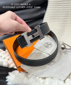 Hermes. HermesFull set of men's genuine leather waist belt with a width of 3.8cm. Original b qqny8syu