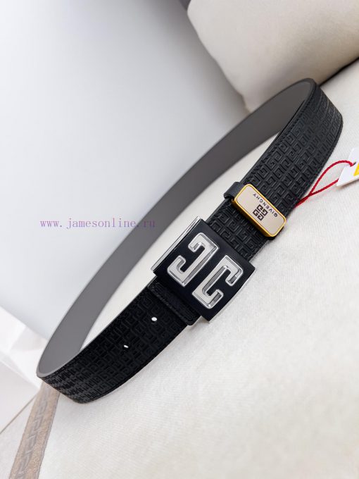 Givenchy GIVENCHY Belt ️ BeltHanging buckle, pure steel material buckle head, double-sided c 5pxghvw7 - Image 4