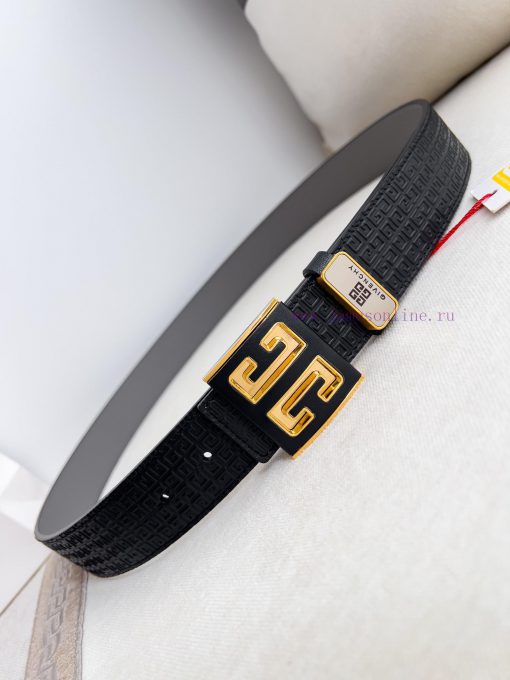 Givenchy GIVENCHY Belt ️ BeltHanging buckle, pure steel material buckle head, double-sided c 3iz0fc25 - Image 7