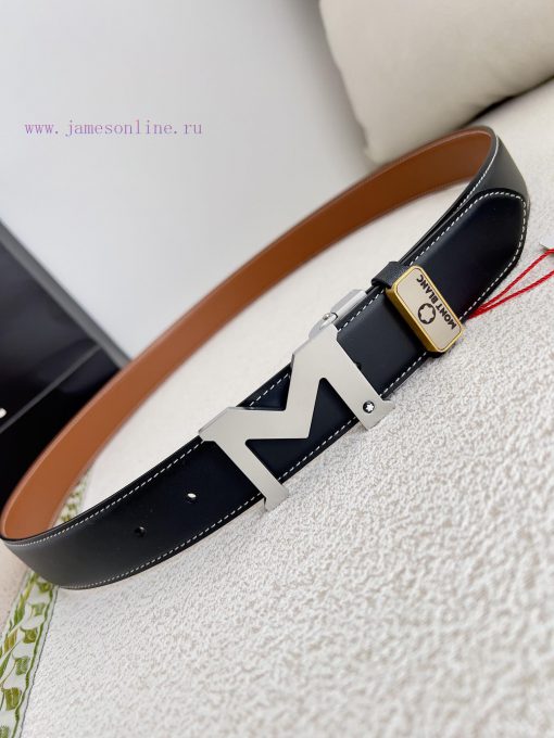 Montblanc Montblanc ️ Belt and beltBuckle, new original classic boutique two-color buckle, p 9i2bfo9a - Image 4