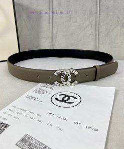Width 3.0cm Chanel lychee patterned cowhide supports NFC official website link scan code ver 7d191mxq