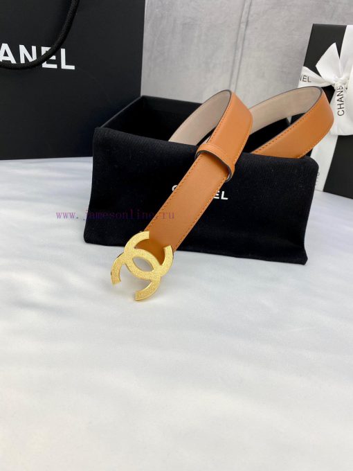 Width 3.0cm Chanel Women's Classic Belt and Strap New Smooth Inner Lining Matte Cowhide Silv knqbybb2 - Image 4