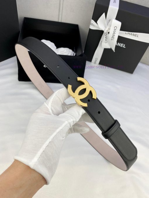 Width 3.0cm Chanel Women's Classic Belt and Strap New Smooth Inner Lining Matte Cowhide Silv fx0ndde4 - Image 7