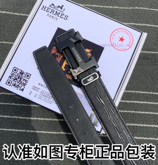 Belt Hermes Her...mes️The waistband is made of 100% imported original cowhide, ensuring genu npnbjogy - Image 8
