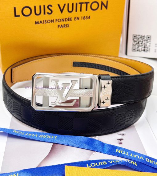 Belt LV Louis Vuitton automatic buckle-Belt replica The automatic belt series is made of 100 3uc2lwc5 - Image 6