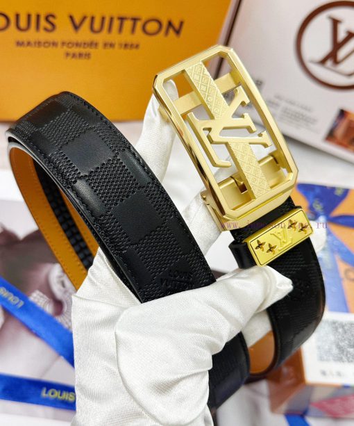 Belt LV Louis Vuitton automatic buckle-Belt replica The automatic belt series is made of 100 6fc1cbx6 - Image 7