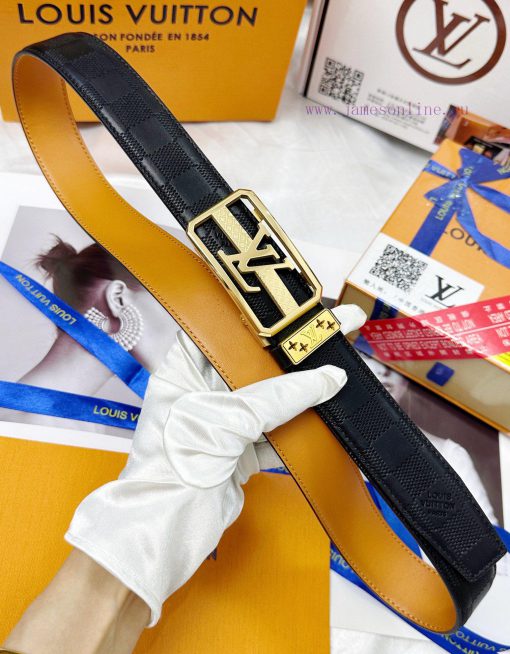 Belt LV Louis Vuitton automatic buckle-Belt replica The automatic belt series is made of 100 6fc1cbx6 - Image 9