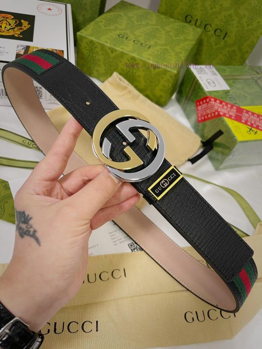 Belt Gucci Gucci️Belt made of 100% head layer cowhide, guaranteed genuine leather, 24k dual lms6gnms - Image 4