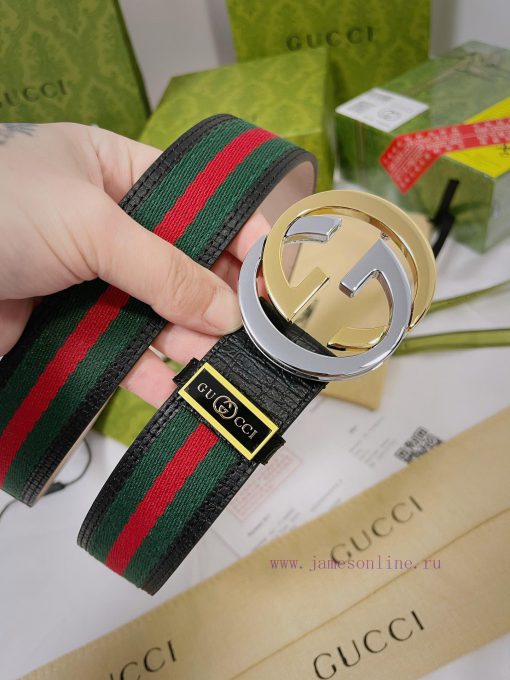 Belt Gucci Gucci️Belt made of 100% head layer cowhide, guaranteed genuine leather, 24k dual lms6gnms - Image 7