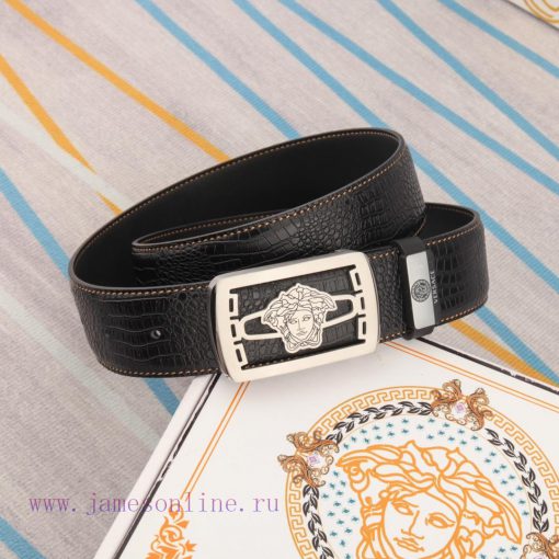 Versace. VersaceMaterial: Leather Belt with 100% Head Layer. The leather belt is guaranteed jfpuedk9 - Image 4