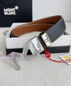 Montblanc Montblanc ️ Belt and beltBuckle, new original classic boutique two-color buckle, p y5zimflg