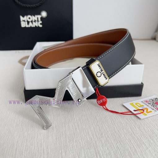 Montblanc Montblanc ️ Belt and beltBuckle, new original classic boutique two-color buckle, p y5zimflg