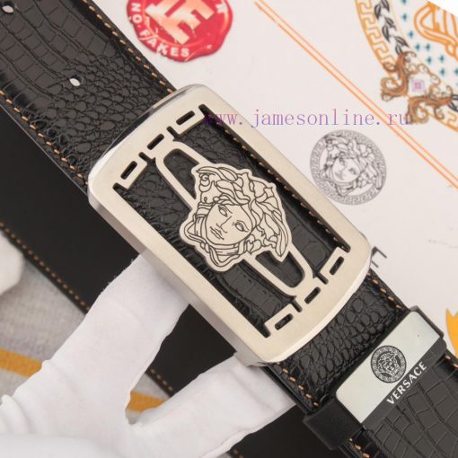 Versace. VersaceMaterial: Leather Belt with 100% Head Layer. The leather belt is guaranteed jfpuedk9 - Image 7