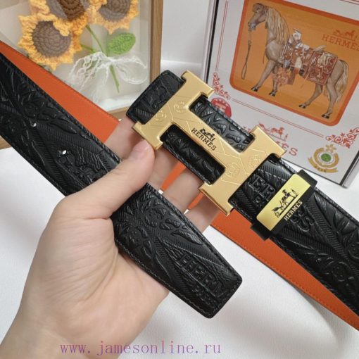 Hermes Hermès  Material: Leather Belt with 100% Head Layer. The leather belt is guaranteed t e1d1pu6d - Image 4