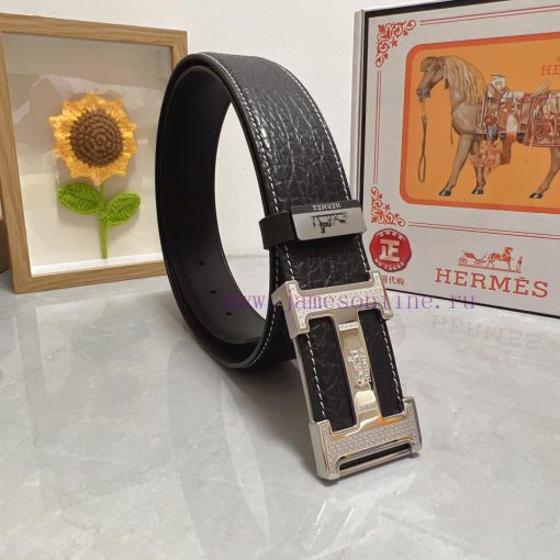 Hermes Hermès  Material: Leather Belt with 100% Head Layer. The leather belt is guaranteed t gbptjg3q - Image 4