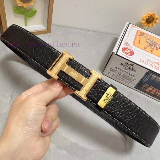 Hermes Hermès  Material: Leather Belt with 100% Head Layer. The leather belt is guaranteed t gbptjg3q - Image 5