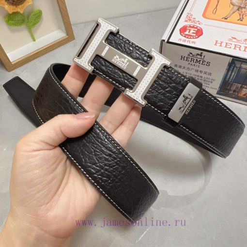 Hermes Hermès  Material: Leather Belt with 100% Head Layer. The leather belt is guaranteed t woi9b4yv - Image 6