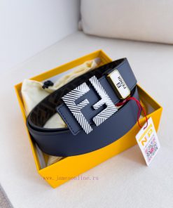 Fendi FENDI ️ Belt and beltBuckle, original classic pure copper boutique letter buckle, phot kvr28kns