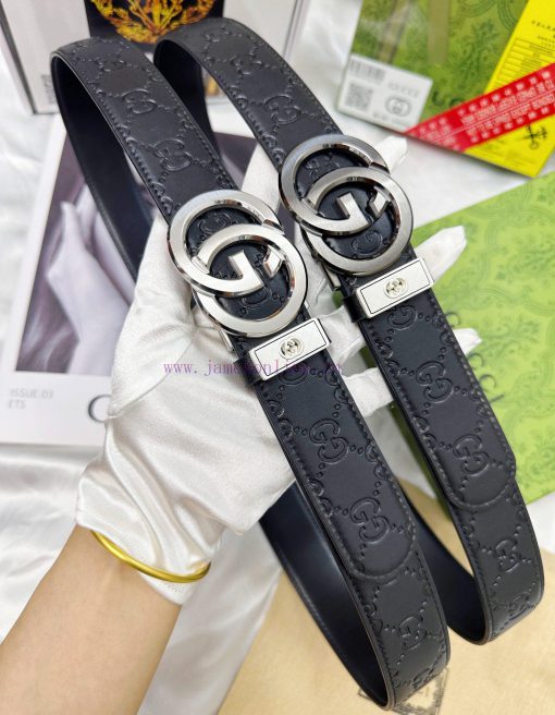 Belt Gucci Gucci automatic buckle-Belt replica Gucci The automatic belt series is made of 10 d80gjlen