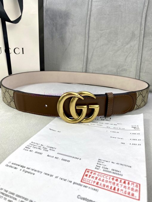 The Gucci belt with a width of 4.0cm made a stunning debut in the 2020 early autumn collecti 7sug9a2d