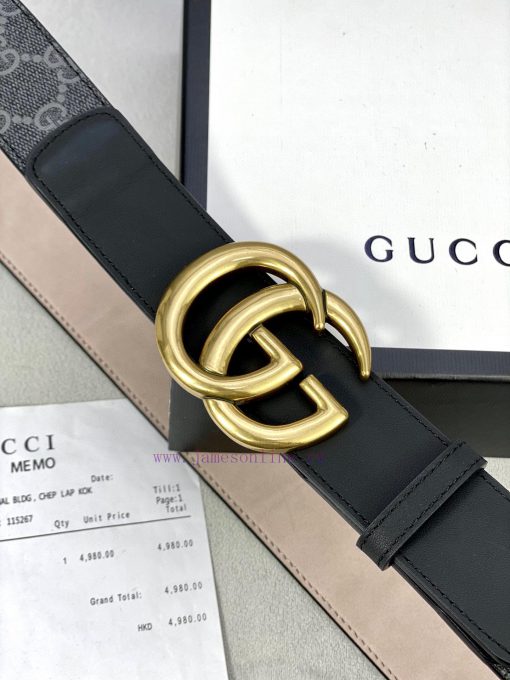 The Gucci belt with a width of 4.0cm made a stunning debut in the 2020 early autumn collecti d2qcg17u - Image 5