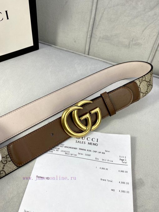 The Gucci belt with a width of 4.0cm made a stunning debut in the 2020 early autumn collecti 7sug9a2d - Image 3