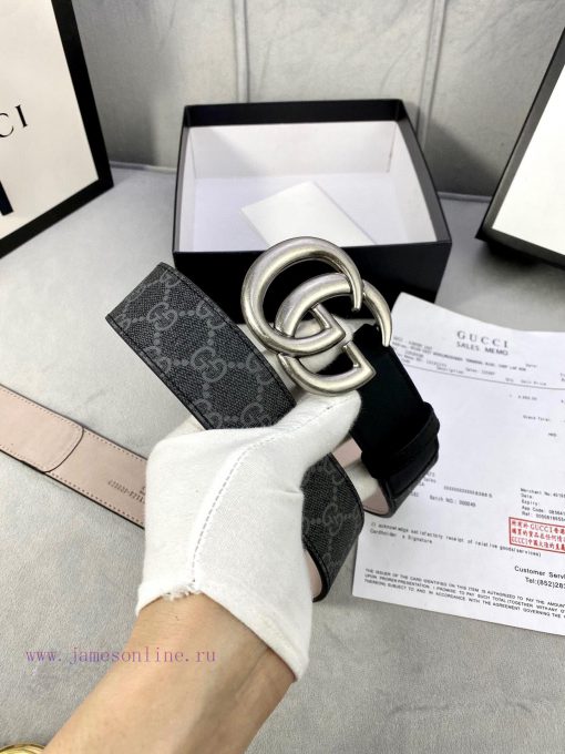 The Gucci belt with a width of 4.0cm made a stunning debut in the 2020 early autumn collecti d2qcg17u - Image 7