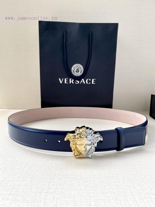 Width 4.0cm Versace Versace This soft belt is adorned with a 3D Medusa belt buckle, which ca zb3996jz - Image 4