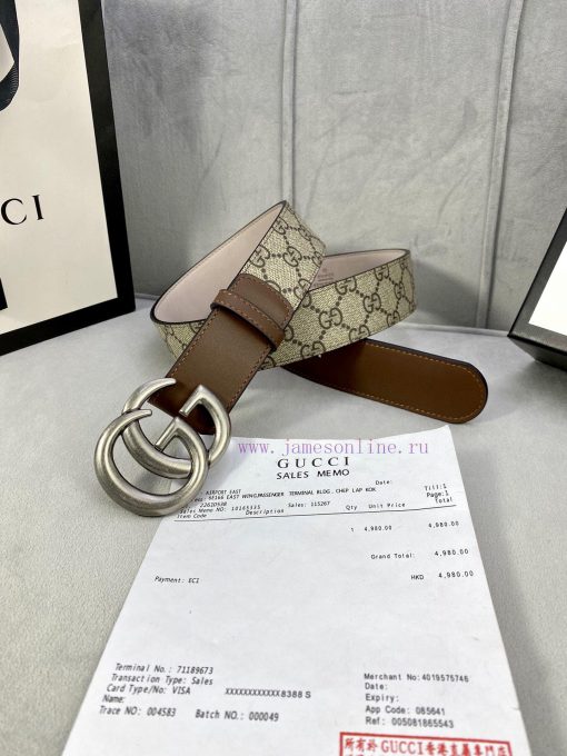 The Gucci belt with a width of 4.0cm made a stunning debut in the 2020 early autumn collecti 7sug9a2d - Image 7