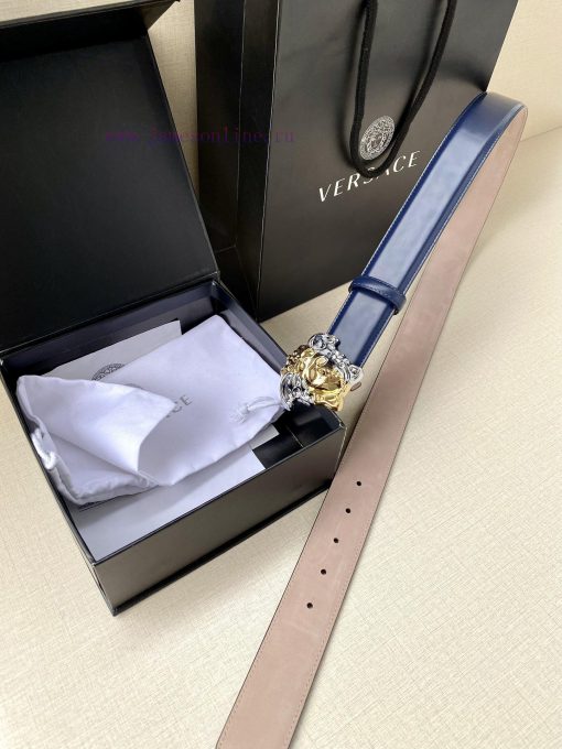 Width 4.0cm Versace Versace This soft belt is adorned with a 3D Medusa belt buckle, which ca 67x9ggie - Image 7