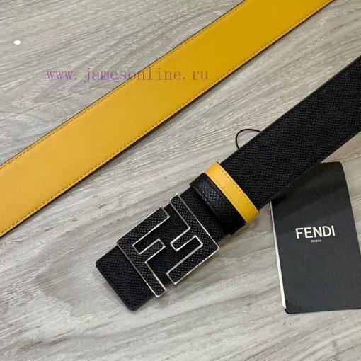 ️FENDL 40MM wide double-sided original calf leather with a single ruthenium palladium plated dv1gdg41 - Image 3