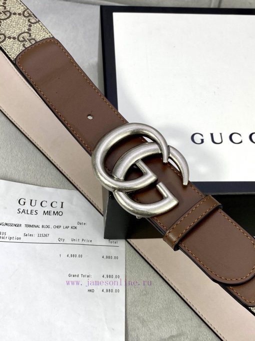 The Gucci belt with a width of 4.0cm made a stunning debut in the 2020 early autumn collecti 7sug9a2d - Image 9