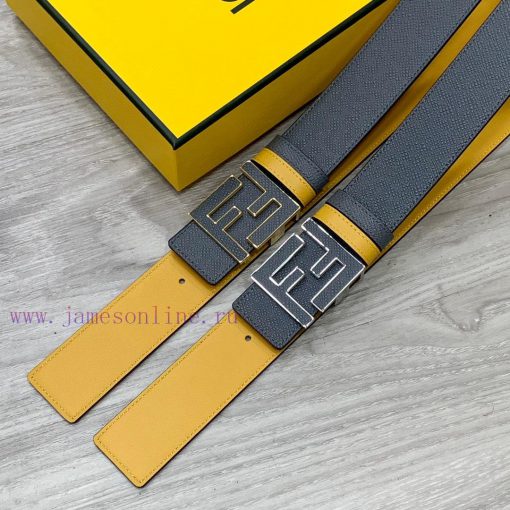 ️FENDL 40MM wide double-sided original calf leather with a single ruthenium palladium plated tffz1ind - Image 10
